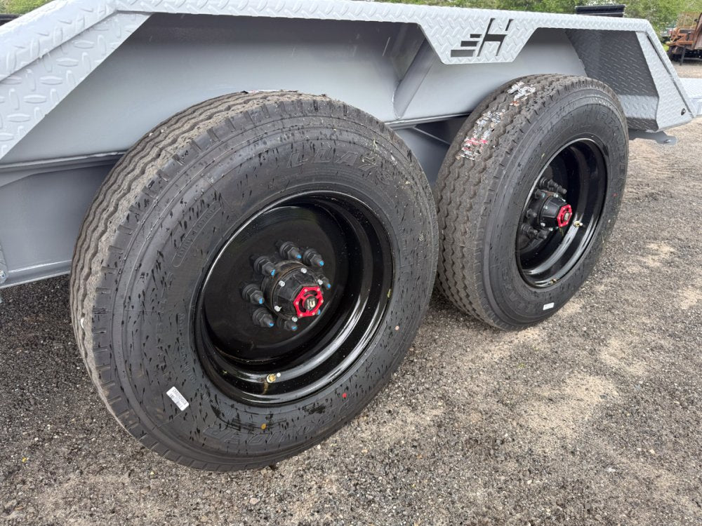 24' Horizon HET Bumper Pull Equipment Tilt Trailer Drive Over Fenders - (2) 10K Axles 99-45c