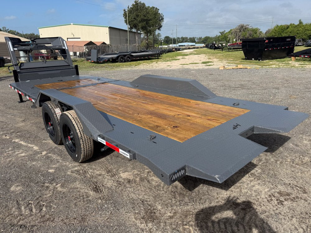 24' Horizon HET Gooseneck Equipment Tilt Trailer Drive Over Fenders - (2) 10K Axles 65-427