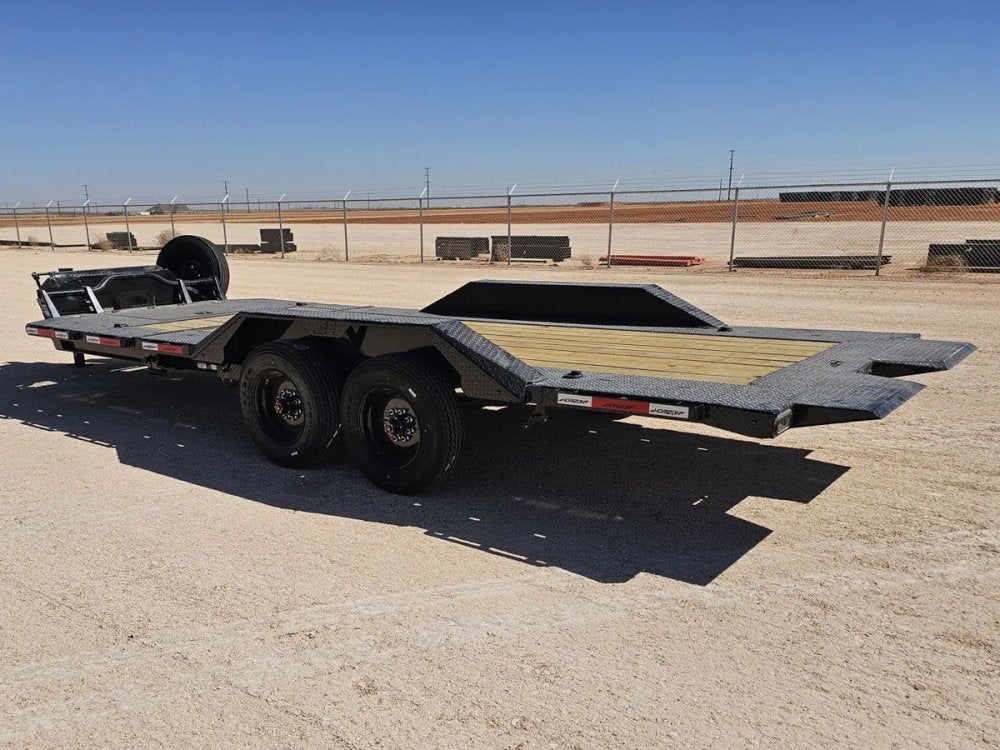 22' Horizon HEH Bumper Pull Equipment Trailer Mega Ramps - (2) 10K Axles 48-4ec