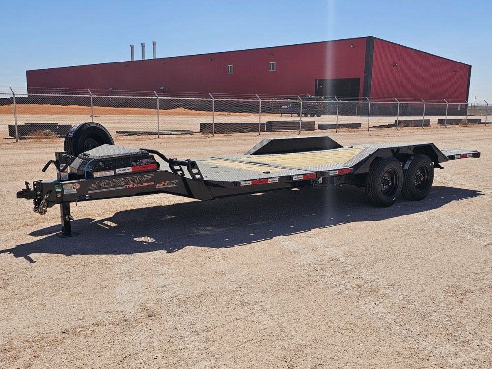22' Horizon HEH Bumper Pull Equipment Trailer Mega Ramps - (2) 10K Axles 48-4ec