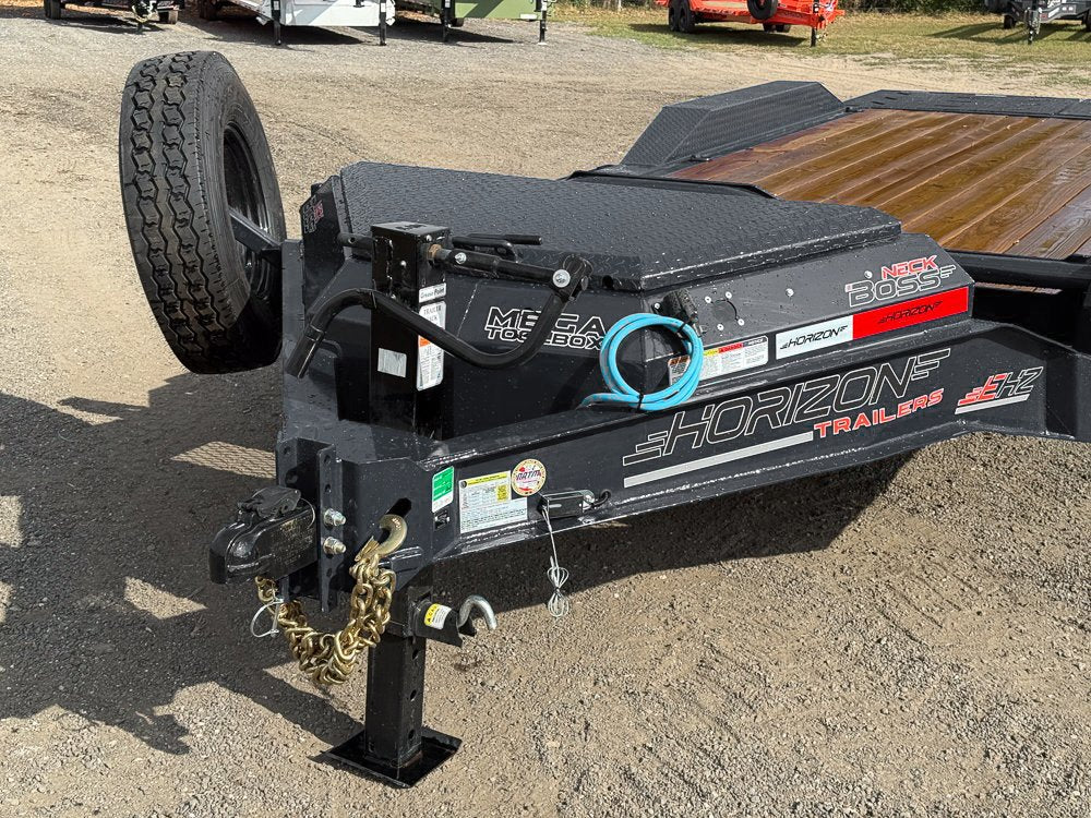 22' Horizon EHZ Bumper Pull Equipment Trailer Drive Over Fenders Mega Ramps - (2) 8K Axles 92-479