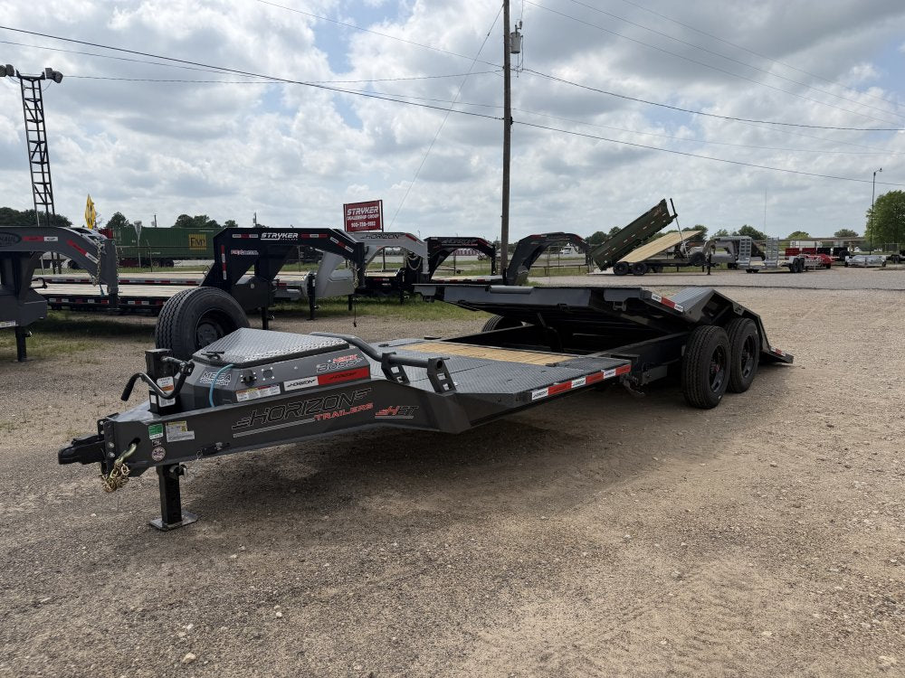 22' Horizon HET Bumper Pull Equipment Tilt Trailer Drive Over Fenders - (2) 10K Axles 0f-456