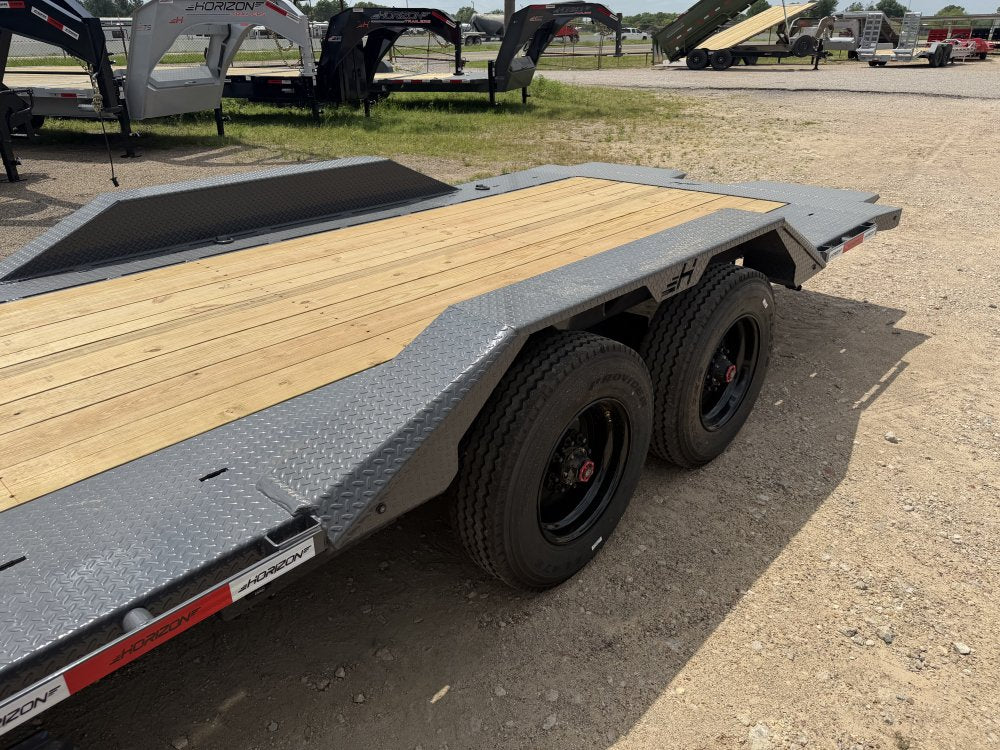 22' Horizon HET Bumper Pull Equipment Tilt Trailer Drive Over Fenders - (2) 10K Axles 0f-456