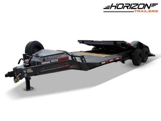 22' Horizon HET Bumper Pull Equipment Tilt Trailer Drive Over Fenders - (2) 10K Axles 0f-456