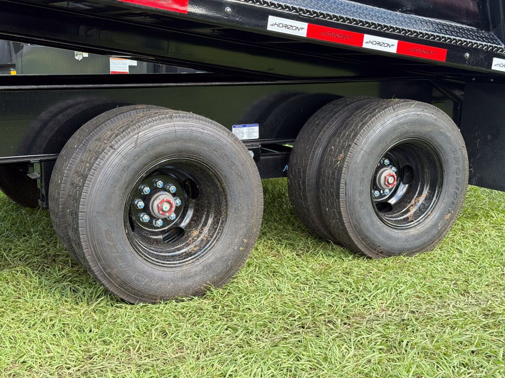 20 Horizon HZH Gooseneck Dump Trailer 48" Side Walls Hydraulic Jacks - (2) 12K Axles 8f-48d