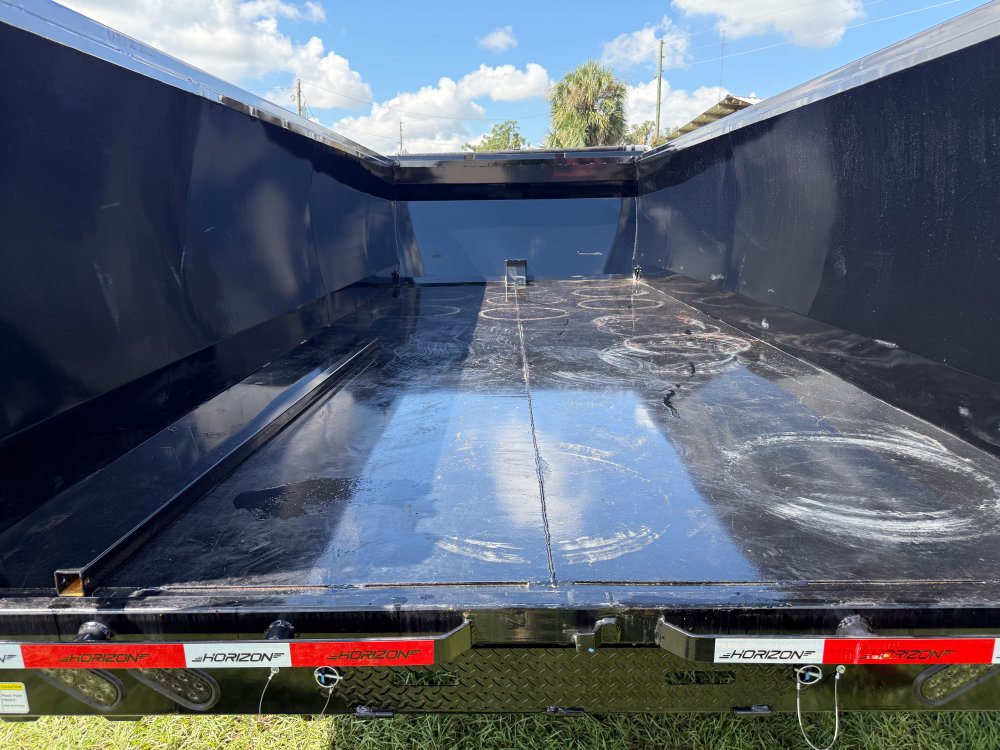 20 Horizon HZH Gooseneck Dump Trailer 48" Side Walls Hydraulic Jacks - (2) 12K Axles 8f-48d