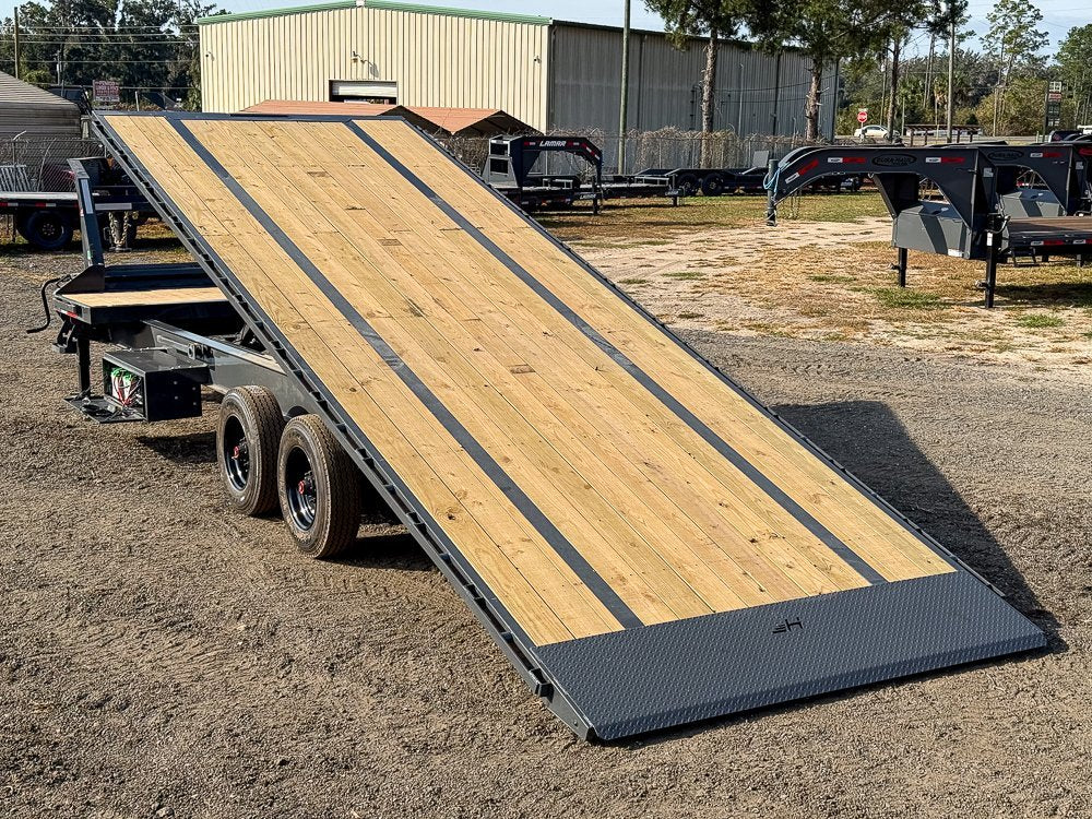 28' Horizon FTS Gooseneck Hydraulic Deckover Tilt Trailer - (2) 10K Axles 53-45f