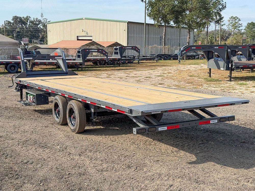 28' Horizon FTS Gooseneck Hydraulic Deckover Tilt Trailer - (2) 10K Axles 53-45f