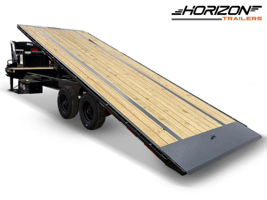 28' Horizon FTS Gooseneck Hydraulic Deckover Tilt Trailer - (2) 10K Axles c5-410