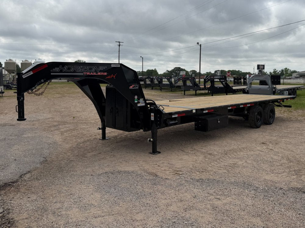 28' Horizon FTS Gooseneck Hydraulic Deckover Tilt Trailer - (2) 10K Axles c5-410
