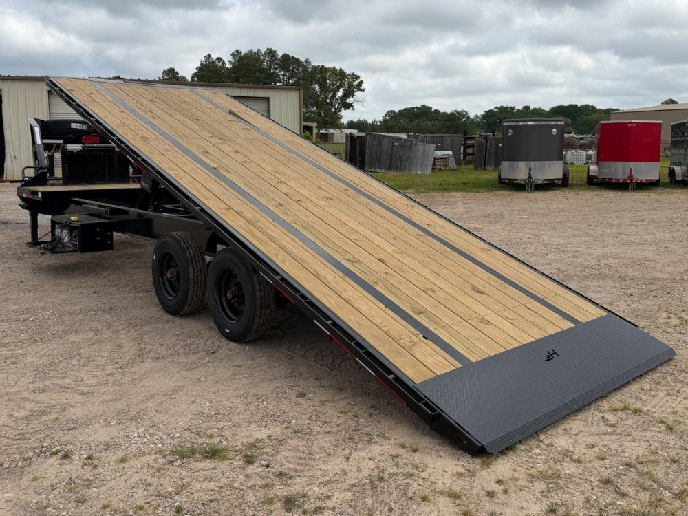 28' Horizon FTS Gooseneck Hydraulic Deckover Tilt Trailer - (2) 10K Axles c5-410