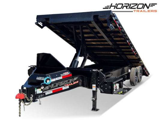 26' Horizon FFT Bumper Pull Full Deckover Tilt Trailer - (2) 10K Axles 6d-4d9