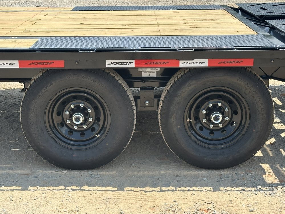 26' Horizon FTZ Gooseneck Deckover Trailer Mega Ramps - (2) 7K Axles 17696