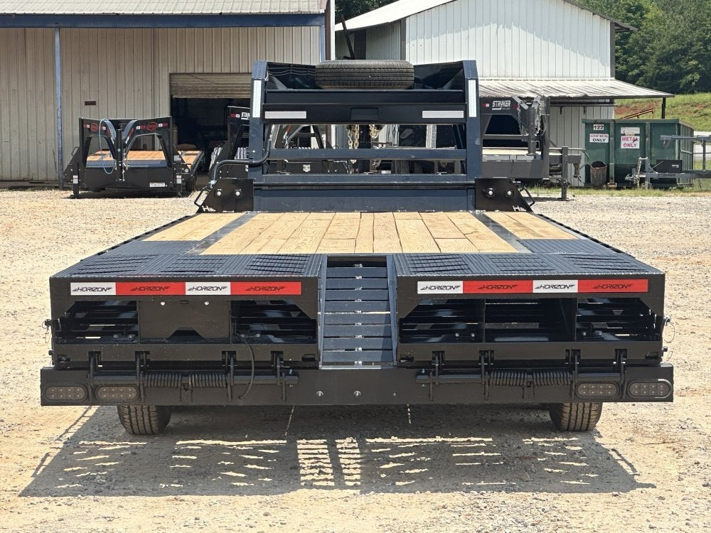 26' Horizon FTZ Gooseneck Deckover Trailer Mega Ramps - (2) 7K Axles 17696
