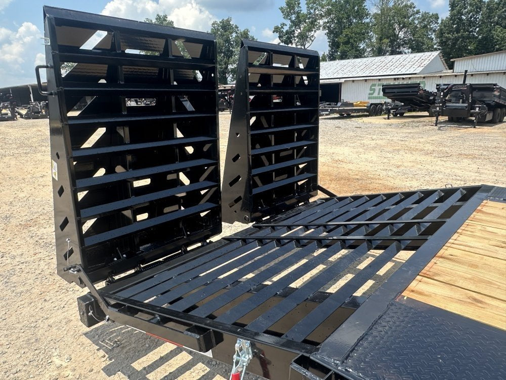 26' Horizon FTZ Gooseneck Deckover Trailer Mega Ramps - (2) 7K Axles 17696