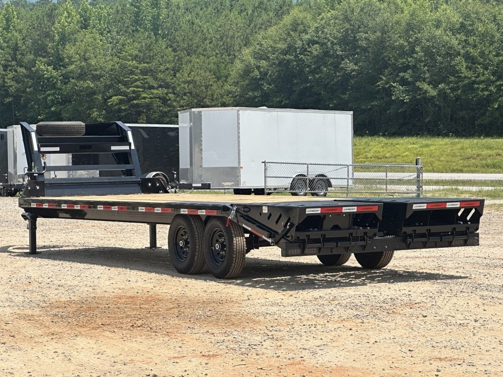 26' Horizon FTZ Gooseneck Deckover Trailer Mega Ramps - (2) 7K Axles 17696