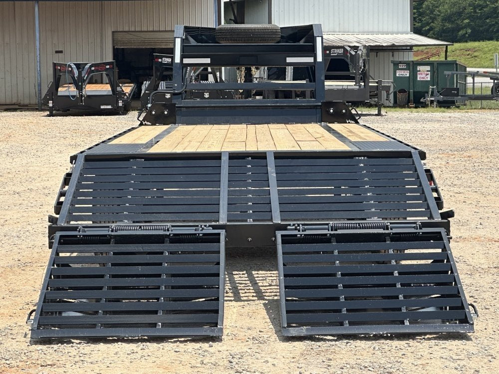 26' Horizon FTZ Gooseneck Deckover Trailer Mega Ramps - (2) 7K Axles 17696