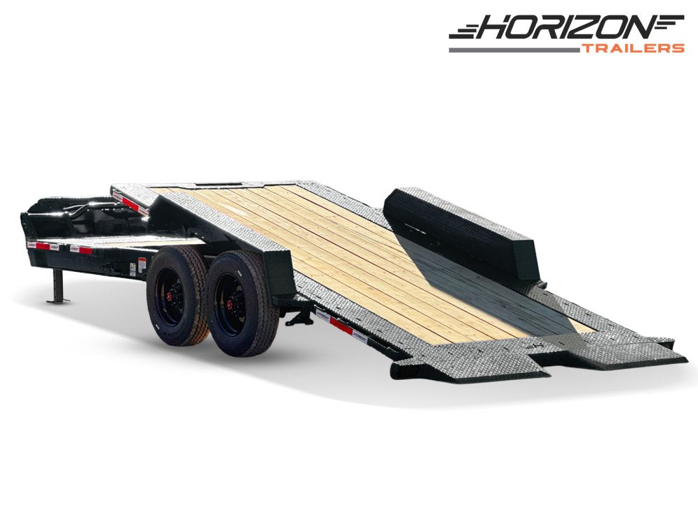 22' Horizon HET Bumper Pull Equipment Tilt Trailer - (2) 10K Axles 96-4b2