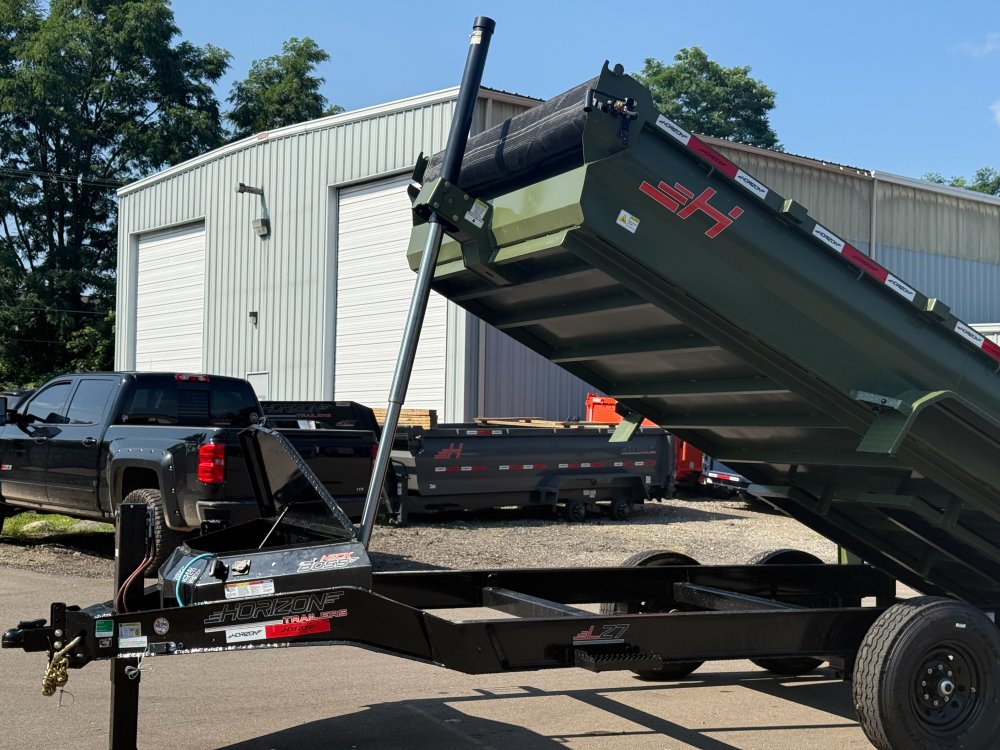 14' Horizon LZ7 Bumper Pull Dump Trailer 24" Side Walls - (2) 7K Axles 018652