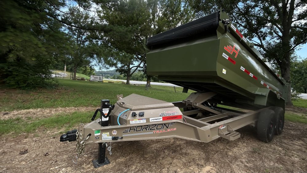 14' Horizon HZ7 Bumper Pull Dump Trailer 36" Side Walls - (2) 8K Axles 018668