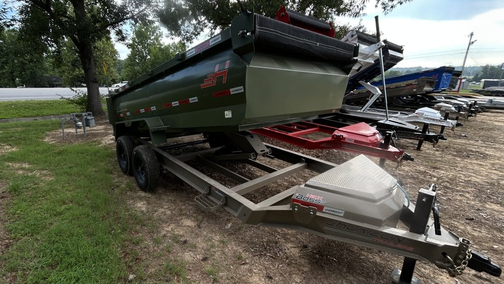 14' Horizon HZ7 Bumper Pull Dump Trailer 36" Side Walls - (2) 8K Axles 018668
