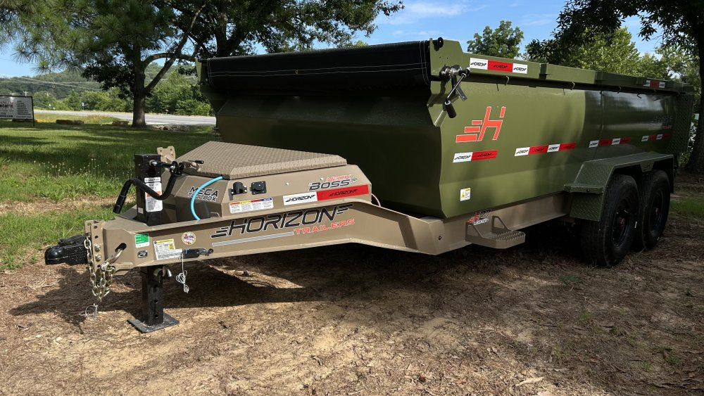 14' Horizon HZ7 Bumper Pull Dump Trailer 36" Side Walls - (2) 8K Axles 018668