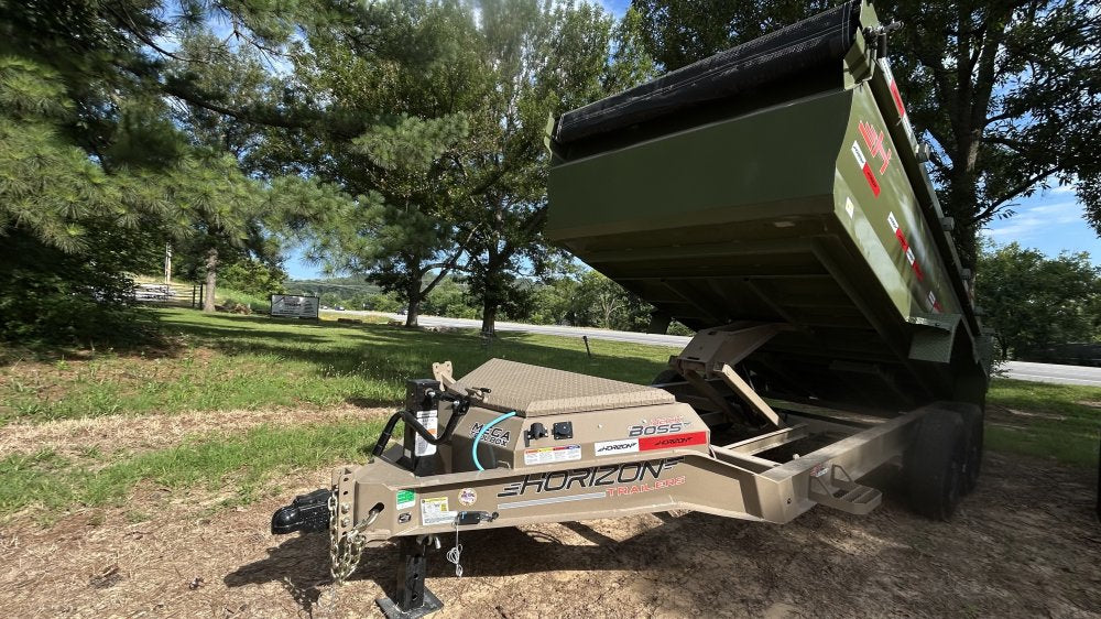 14' Horizon HZ7 Bumper Pull Dump Trailer 36" Side Walls - (2) 8K Axles 018668