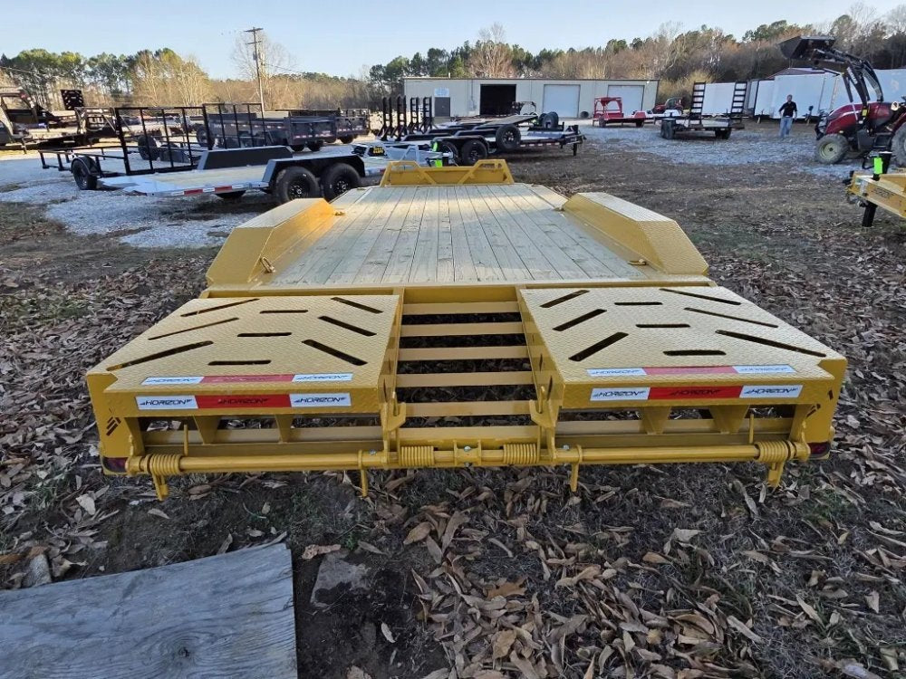 20' Horizon EHZ Bumper Pull Equipment Trailer Mega Ramps - (2) 7K Axles 7532