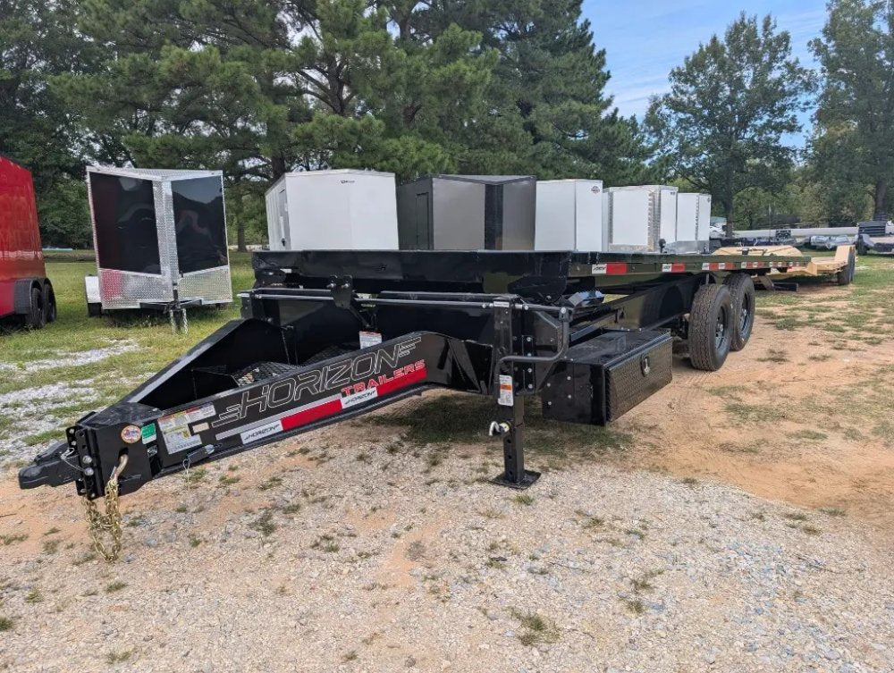 24' Horizon FFT Bumper Pull Full Deckover Tilt Trailer - (2) 7K Axles 12020