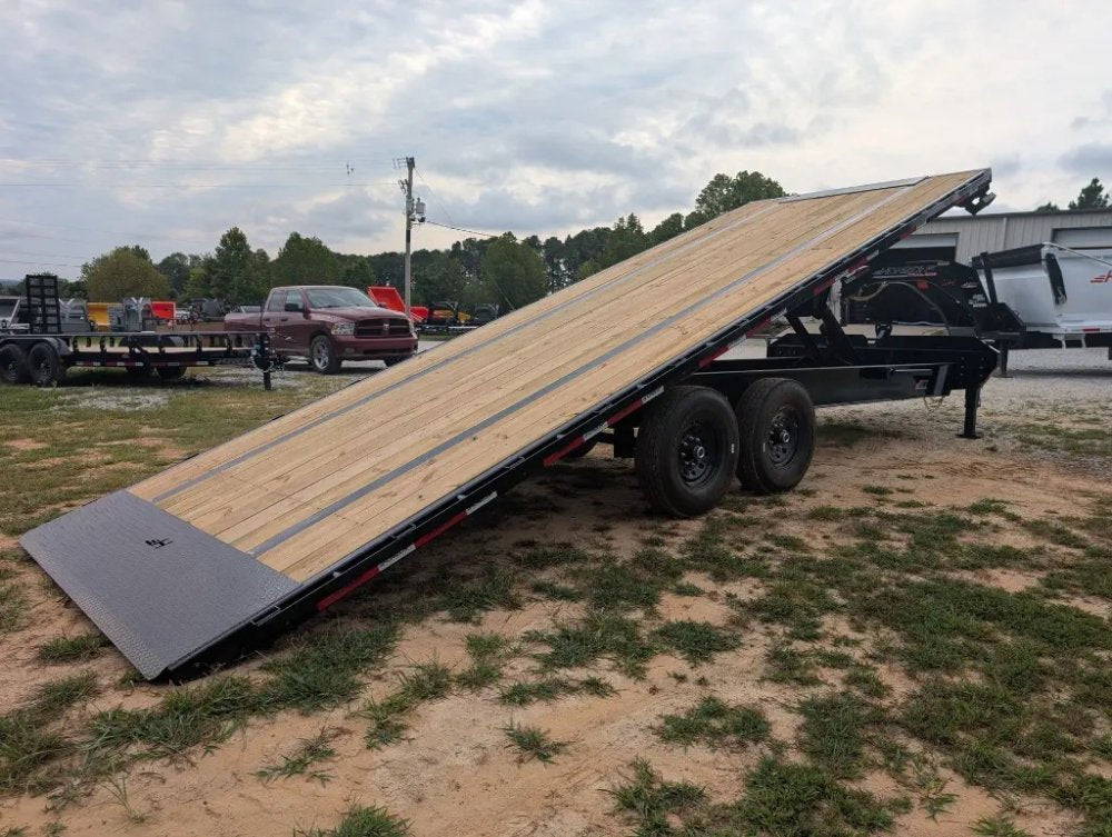 24' Horizon FFT Bumper Pull Full Deckover Tilt Trailer - (2) 7K Axles 12020