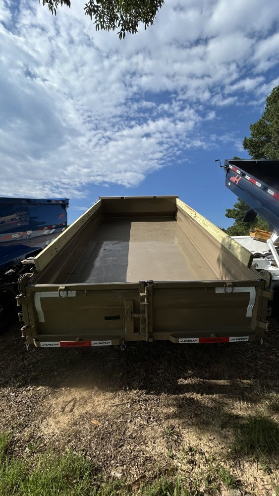 14' Horizon EZ7 Bumper Pull Dump Trailer 19" Sides - (2) 7K Axles 018776