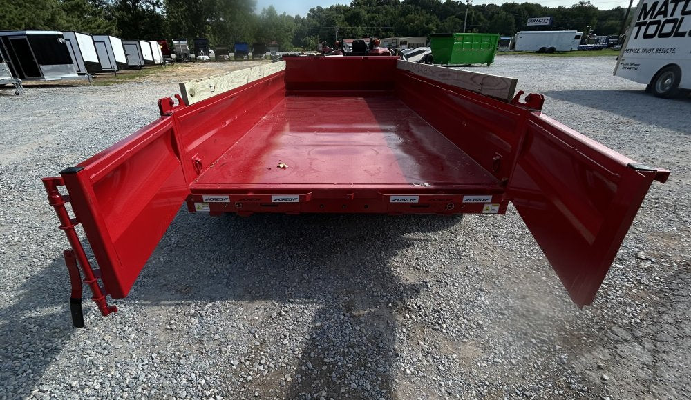 16' Horizon EZ7 Bumper Pull Dump Trailer 19" Sides - (2) 7K Axles 018772