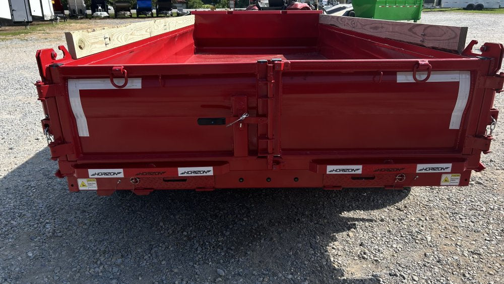 16' Horizon EZ7 Bumper Pull Dump Trailer 19" Sides - (2) 7K Axles 018772