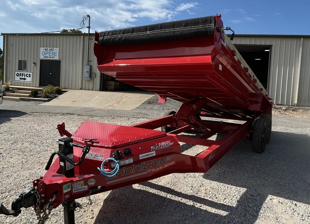 16' Horizon EZ7 Bumper Pull Dump Trailer 19" Sides - (2) 7K Axles 018772