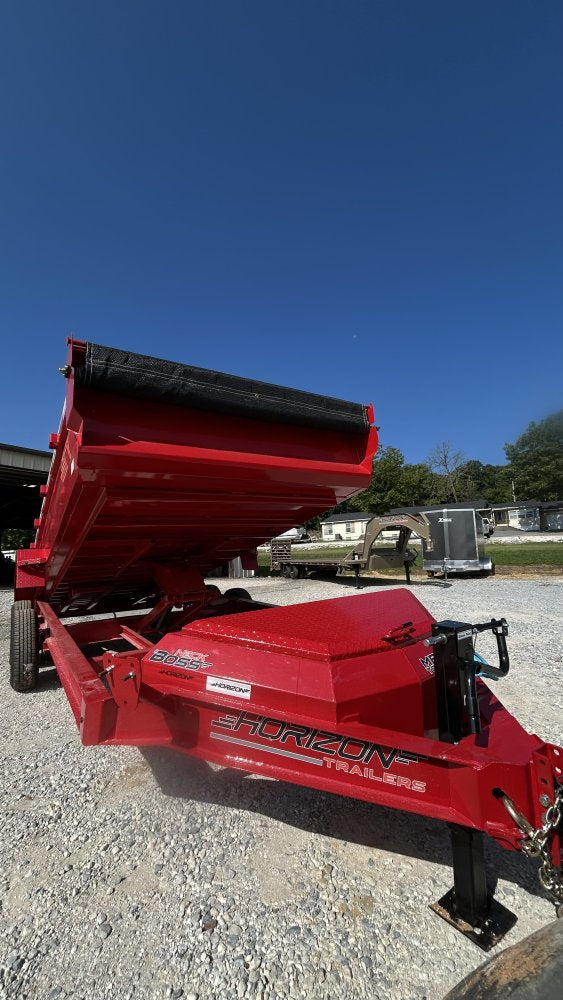 16' Horizon EZ7 Bumper Pull Dump Trailer 19" Sides - (2) 7K Axles 018772