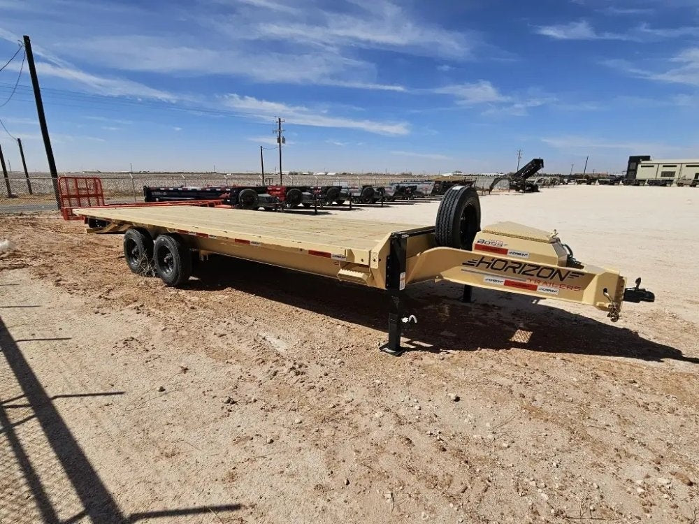 24' Horizon FFT Bumper Pull Full Deckover Tilt Trailer - (2) 10K Axles 15231