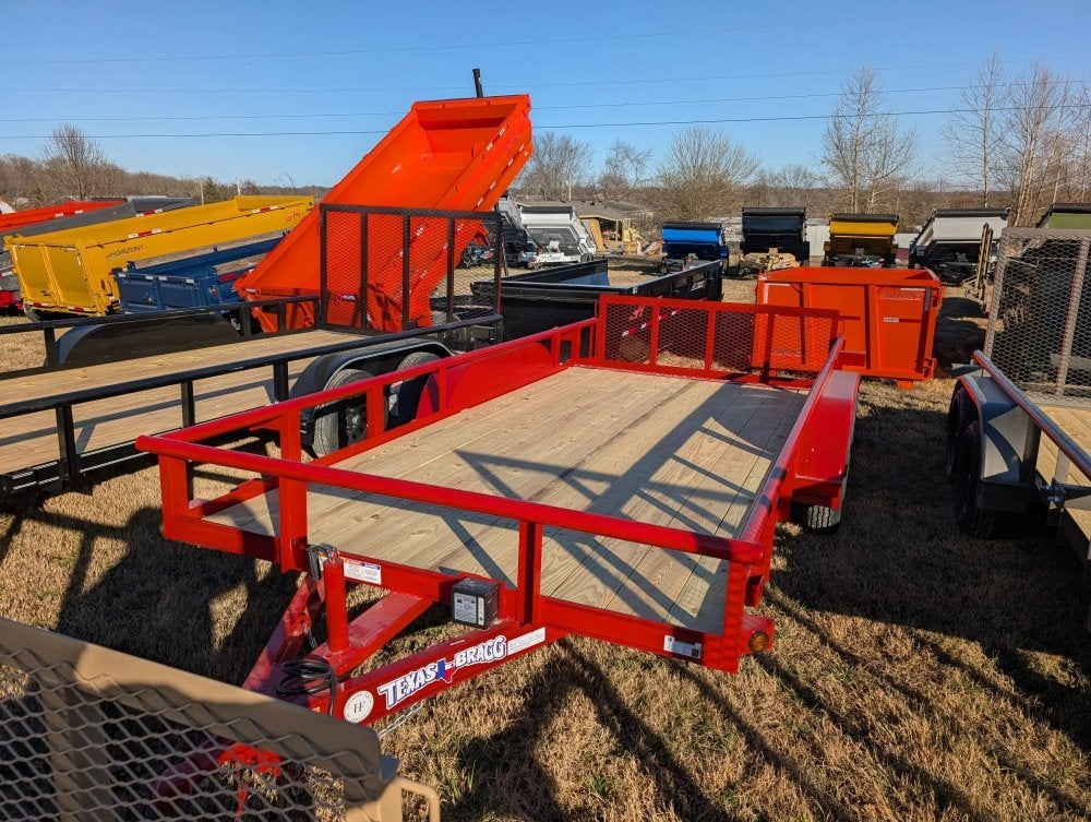 6.5 x 16 TA Pipe Top Utility Trailer Texas Bragg 6.5K 260714