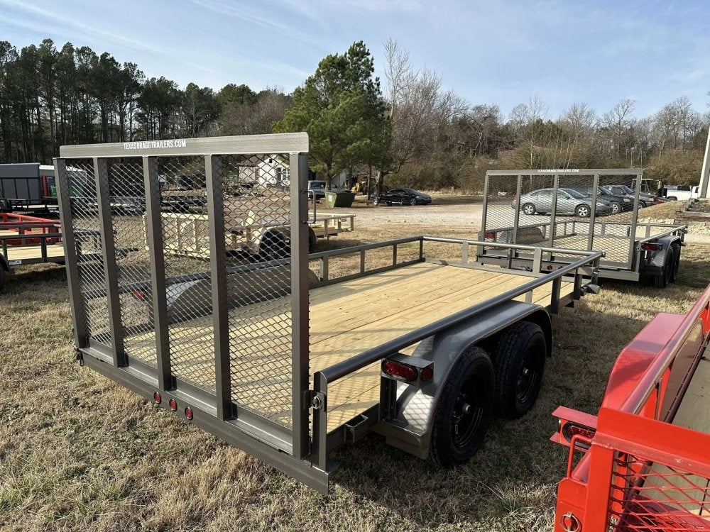 6.5 x 14 TA Pipe Top Utility Trailer Texas Bragg 6.5K 260717