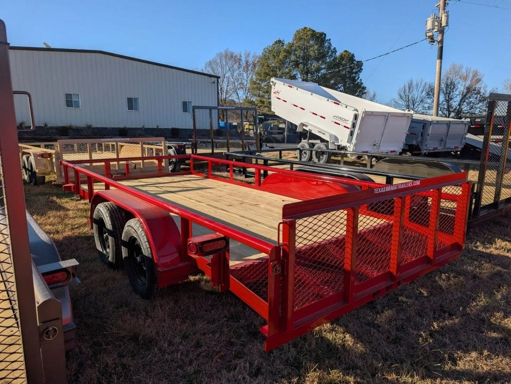 6.5 x 16 TA Pipe Top Utility Trailer Texas Bragg 6.5K 260714