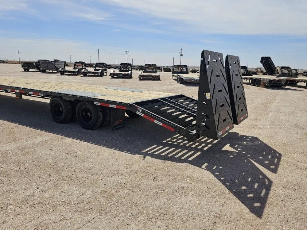 40' Horizon FHZ Gooseneck Dual Wheel Deckover Trailer Mega Ramps - (2) 12K Axles 13073