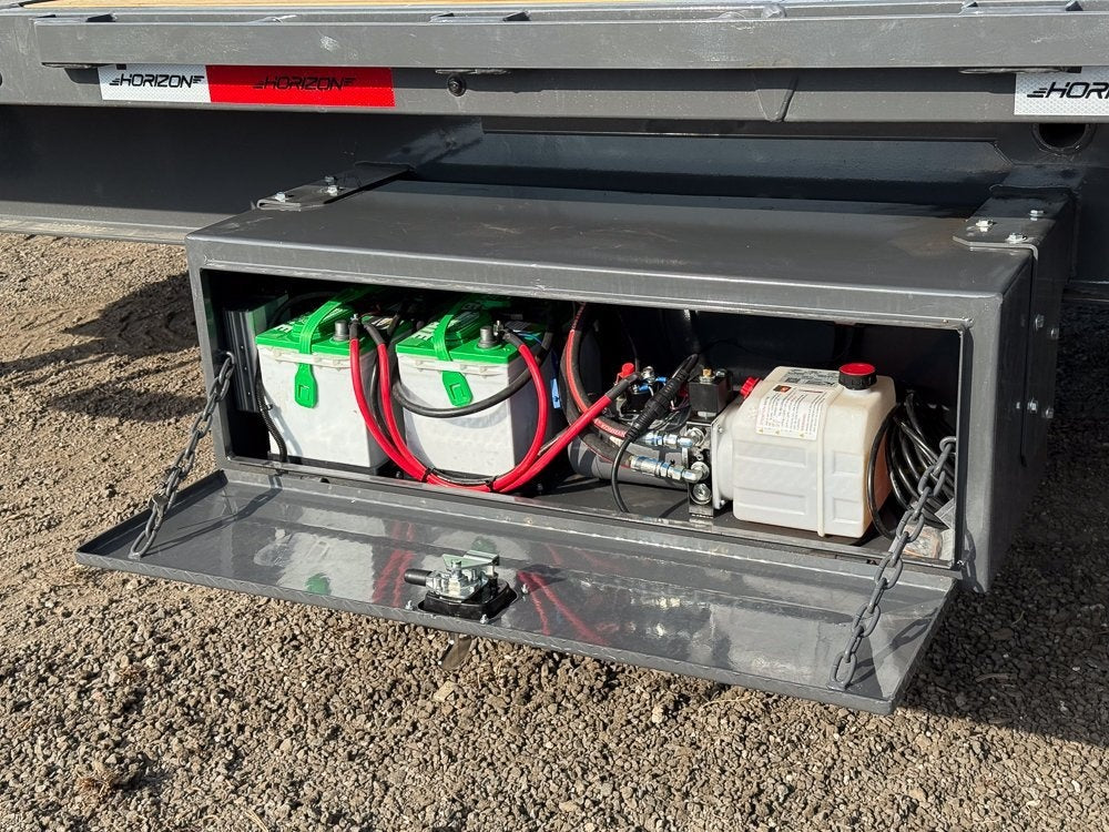 28' Horizon FTS Gooseneck Hydraulic Deckover Tilt Trailer - (2) 10K Axles 53-45f