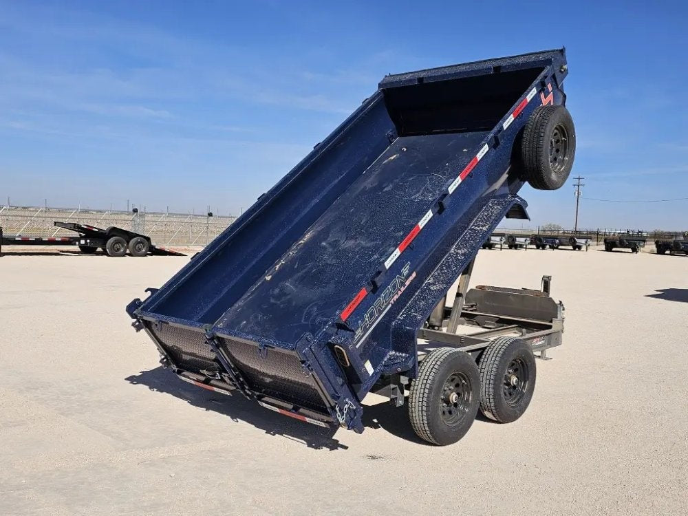 12' Horizon HZ6 Bumper Pull Dump Trailer 24" Side Walls - (2) 5.2K Axles 15942