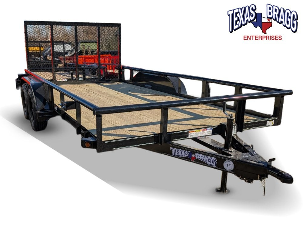 6.5 x 14 TA Pipe Top Utility Trailer Texas Bragg 6.5K 260716