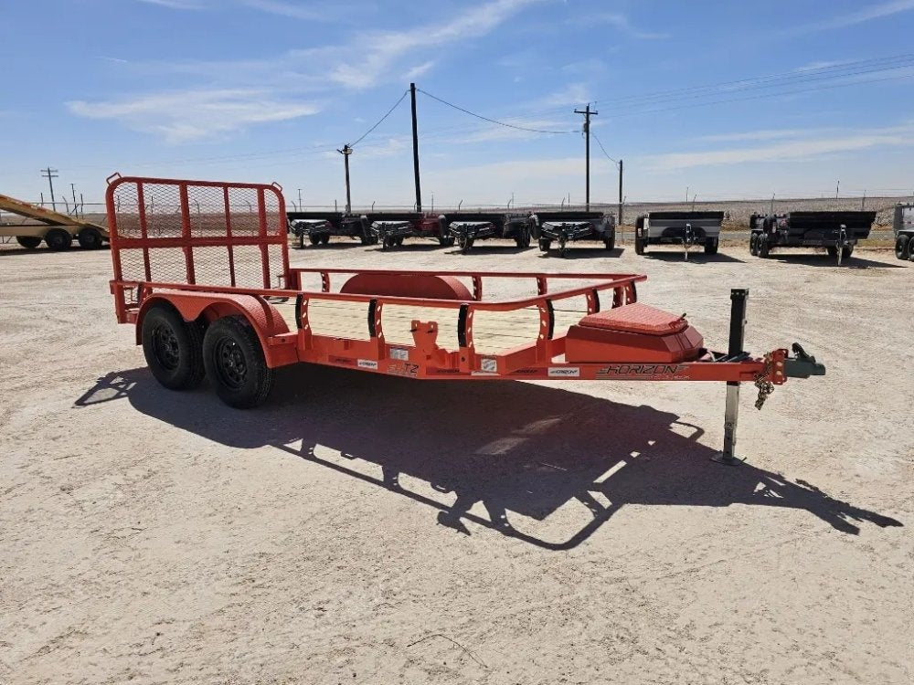 14' Horizon UTZ Bumper Pull Utility Trailer - (2) 3.5K Axles 15580