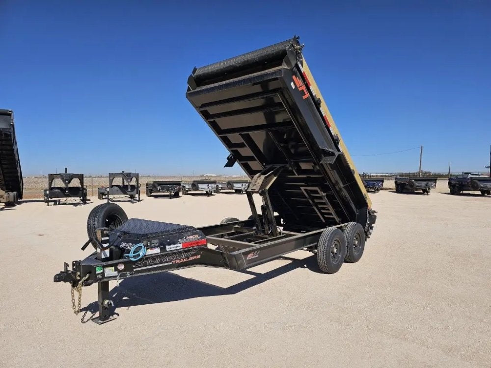 14' Horizon EZ7 Bumper Pull Dump Trailer 19" Sides - (2) 7K Axles 15865