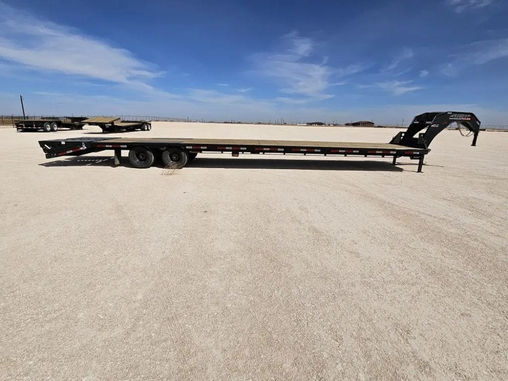 40' Horizon FHZ Gooseneck Dual Wheel Deckover Trailer Mega Ramps - (2) 12K Axles 13073