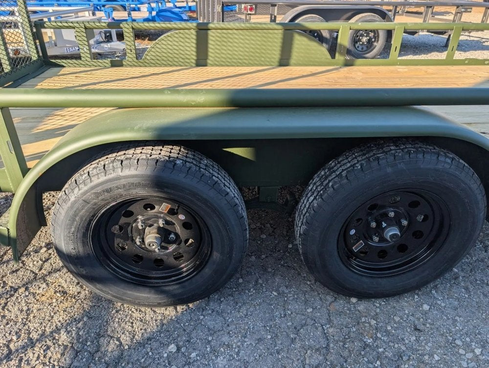 6.5 x 14 TA Pipe Top Utility Trailer Texas Bragg 6.5K 255946