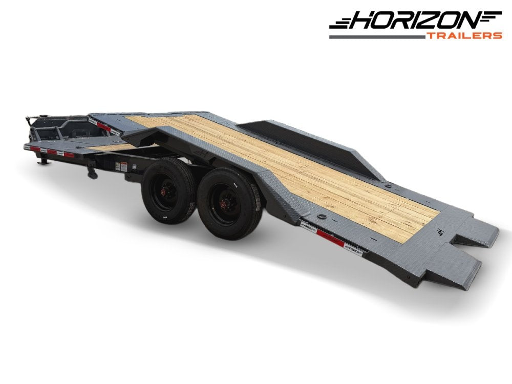 22' Horizon HET Bumper Pull Equipment Tilt Trailer Drive Over Fenders - (2) 10K Axles 0f-456