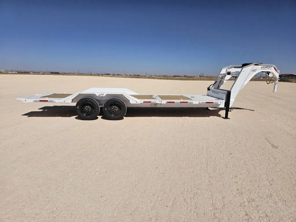 24' Horizon HET Gooseneck Equipment Tilt Trailer Drive Over Fenders - (2) 10K Axles 16857