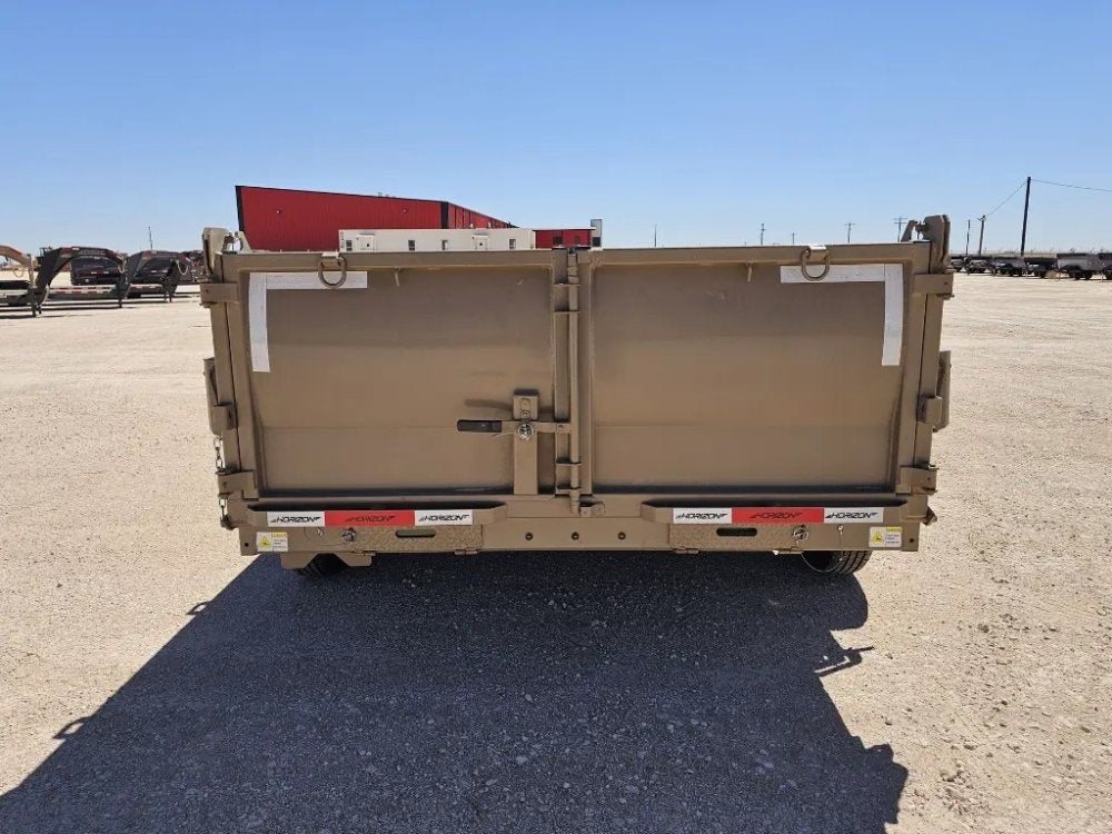 14' Horizon LZ7 Bumper Pull Dump Trailer 30" Side Walls - (2) 7K Axles 15933